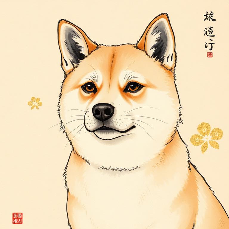 Mugi, shiba inu portrait
