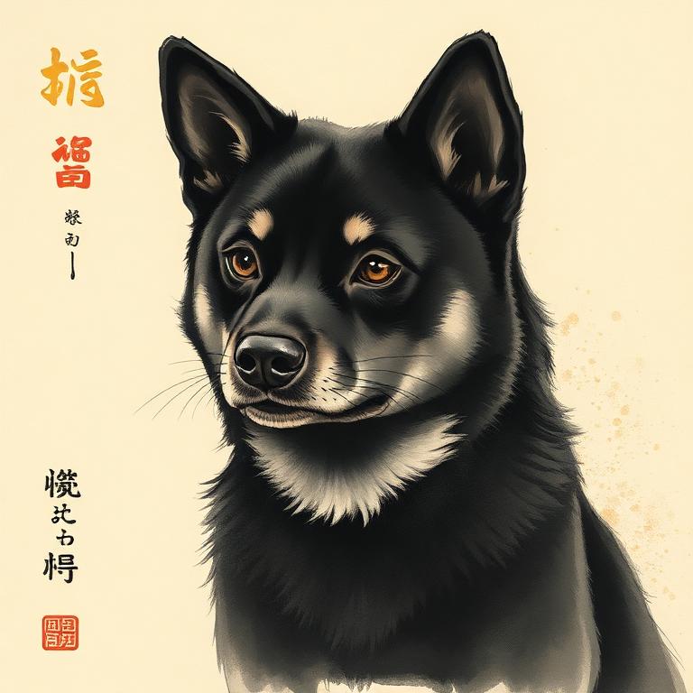Sora, shiba inu portrait